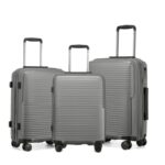 طقم حقائب سفر (3 قطع) بعدة أحجام لون سكني
