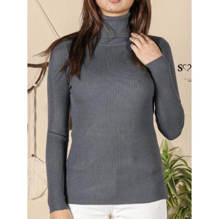 ⁦بلوزة جولف للنساء لون رمادي غامق⁩ - الصورة ⁦4⁩