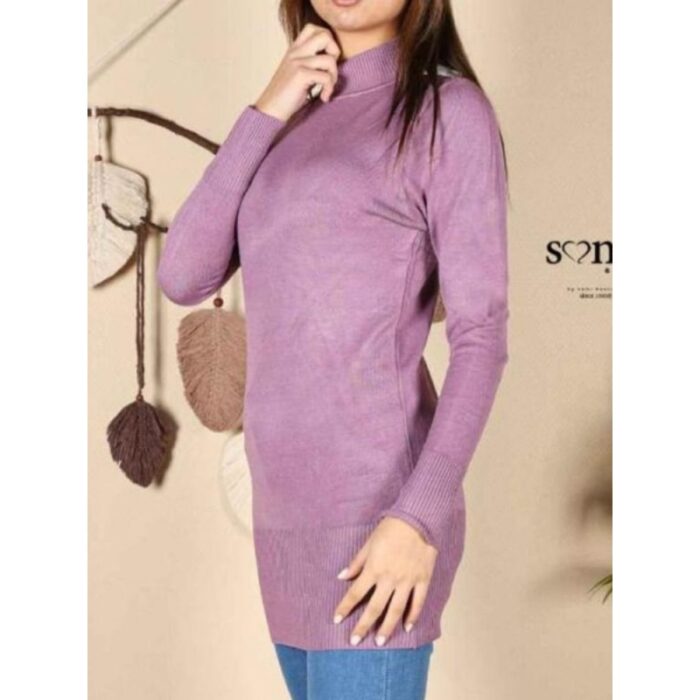 ⁦بلوزة جولف للنساء لون نهدي وبنفسجي⁩ - الصورة ⁦3⁩