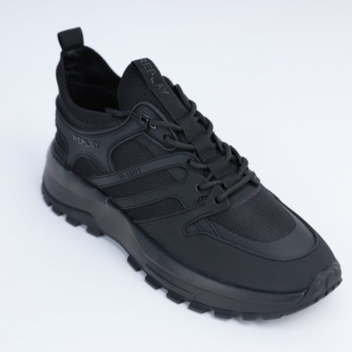 ⁦Replay Men's Stal 1 Shoes- Black⁩ - الصورة ⁦9⁩