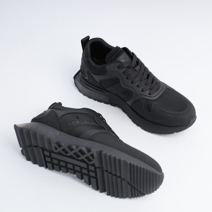 ⁦Replay Men's SANY 1 Shoes- Black⁩ - الصورة ⁦12⁩
