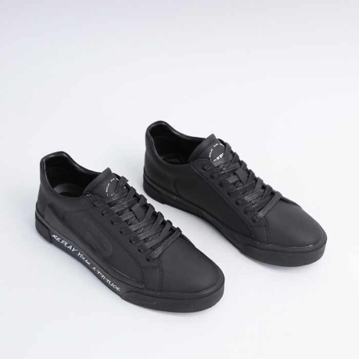 ⁦Replay Men's HATLEY 1 Shoes- Black⁩ - الصورة ⁦4⁩