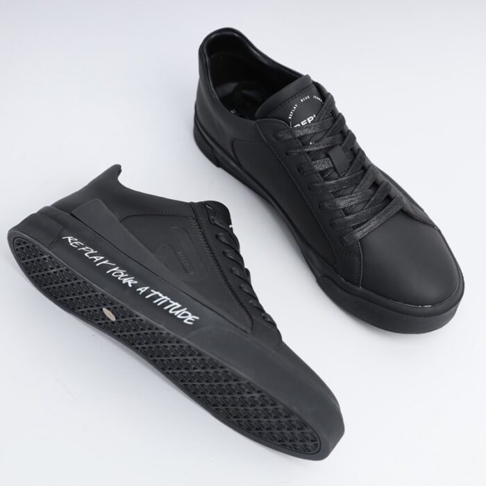 ⁦Replay Men's HATLEY 1 Shoes- Black⁩ - الصورة ⁦10⁩