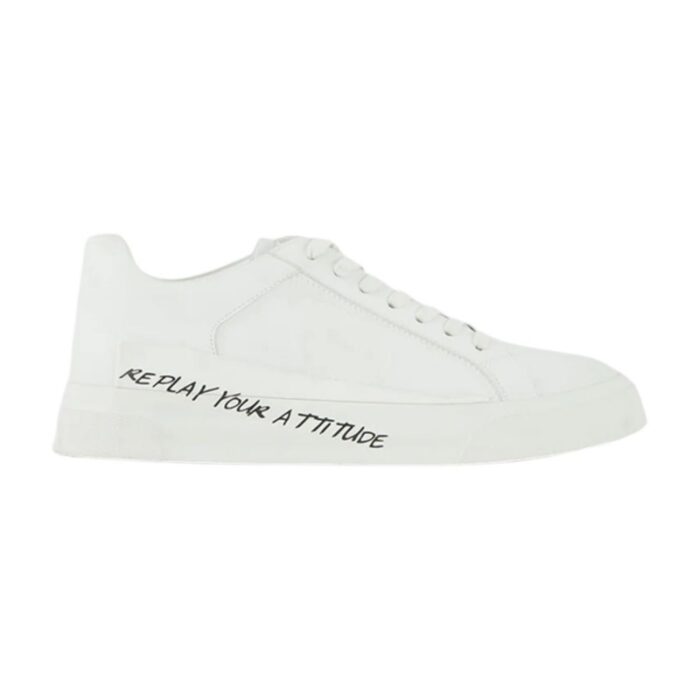 ⁦Replay Men's HATLEY 1 Shoes- White⁩ - الصورة ⁦3⁩