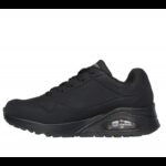 ⁦Skechers Women's Uno - Stand On Air Wide Fit Shoes -حذاء سكيتشرز أونو ستاند اون اير وايد فيت للنساء لون أسود⁩ - الصورة ⁦6⁩