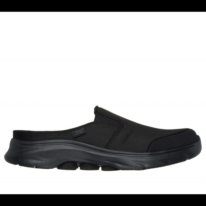 ⁦Skechers Men's GOwalk 7 slip-on Slide -شبشب سكيتشرز حو ووك 7 للرجال لون أسود⁩ - الصورة ⁦2⁩