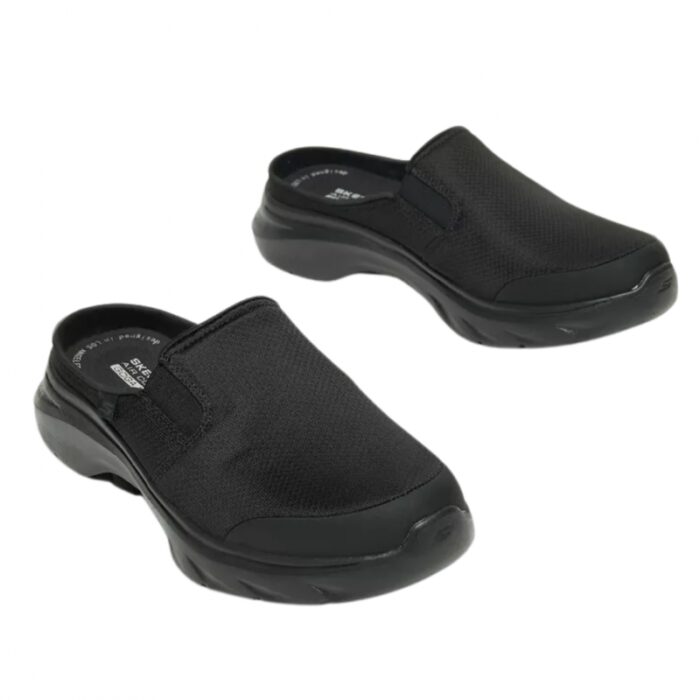 ⁦Skechers Men's GOwalk 7 slip-on Slide -شبشب سكيتشرز حو ووك 7 للرجال لون أسود⁩ - الصورة ⁦9⁩