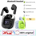 ⁦سماعة لاسلكية لون أخضرair31 مع كابل للشحن⁩ - الصورة ⁦2⁩