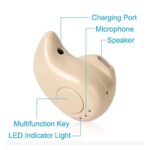 ⁦سماعة بلوتوث S530 لون بيج مع وصلة⁩ - الصورة ⁦3⁩