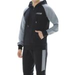 طقم تريننج جاكيت + بنطلون قماش مجكر خريفي ربيعي