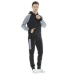 ⁦طقم تريننج جاكيت + بنطلون قماش مجكر خريفي ربيعي⁩ - الصورة ⁦2⁩