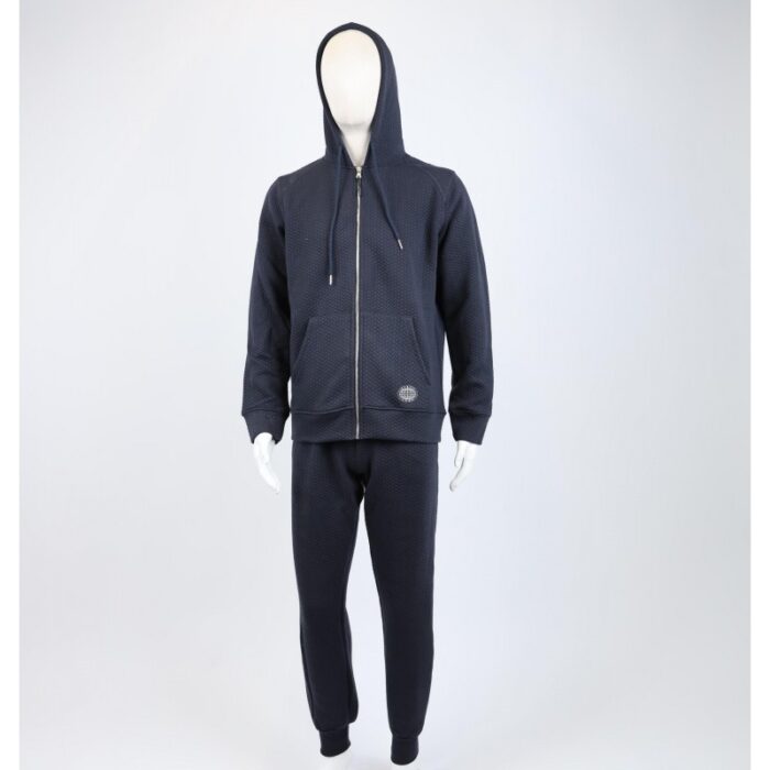 ⁦طقم تريننج جاكيت + بنطلون قماش مجكر خريفي ربيعي⁩ - الصورة ⁦3⁩