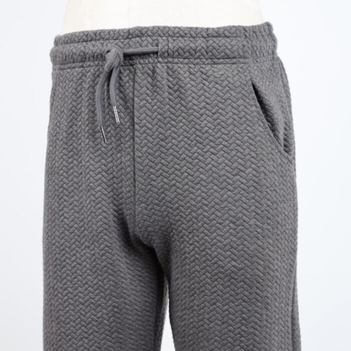 ⁦طقم تريننج جاكيت + بنطلون قماش مجكر خريفي ربيعي⁩ - الصورة ⁦2⁩