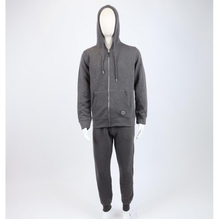 ⁦طقم تريننج جاكيت + بنطلون قماش مجكر خريفي ربيعي⁩ - الصورة ⁦4⁩