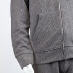 ⁦طقم تريننج جاكيت + بنطلون قماش مجكر خريفي ربيعي⁩ - الصورة ⁦7⁩