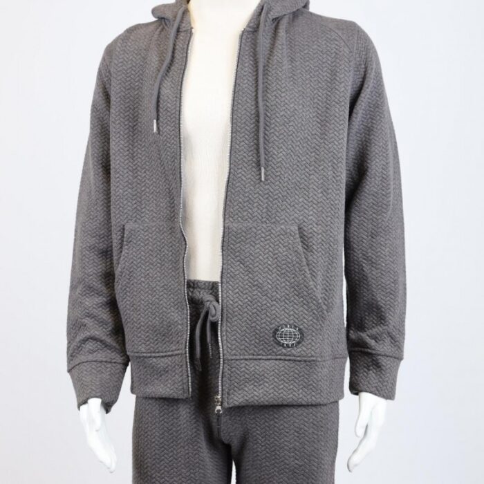 ⁦طقم تريننج جاكيت + بنطلون قماش مجكر خريفي ربيعي⁩ - الصورة ⁦8⁩