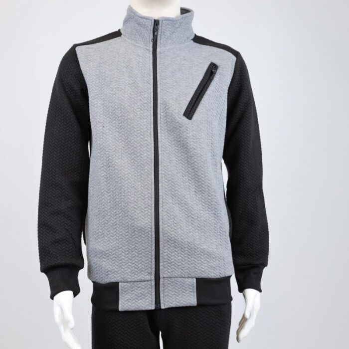 ⁦طقم تريننج جاكيت + بنطلون قماش مجكر خريفي ربيعي⁩ - الصورة ⁦4⁩