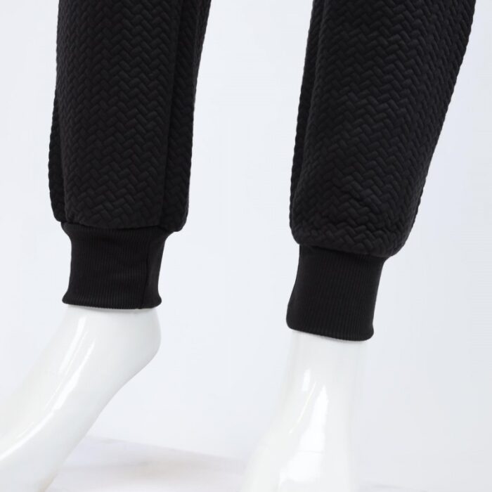 ⁦طقم تريننج جاكيت + بنطلون قماش مجكر خريفي ربيعي⁩ - الصورة ⁦8⁩