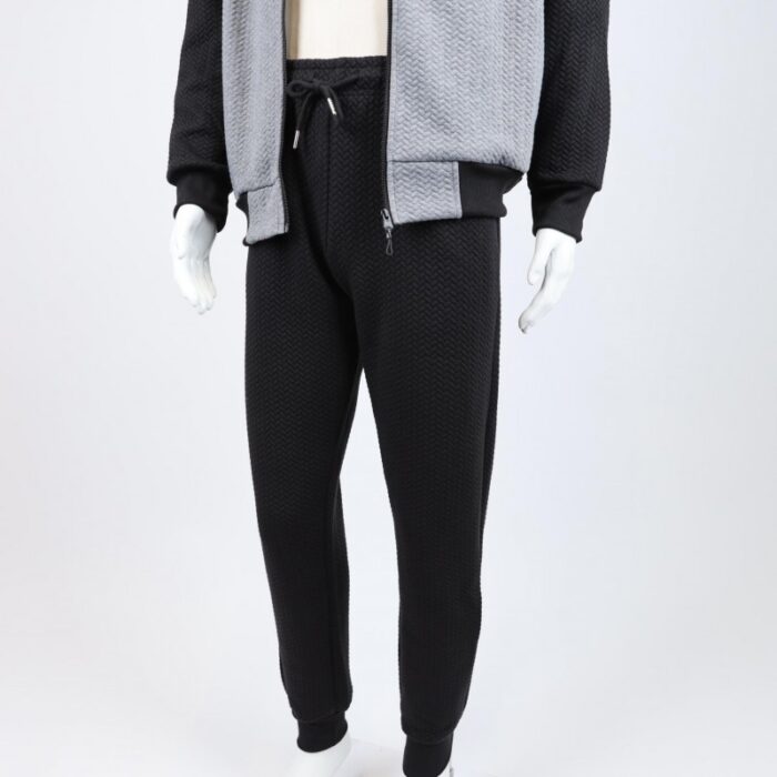 ⁦طقم تريننج جاكيت + بنطلون قماش مجكر خريفي ربيعي⁩ - الصورة ⁦10⁩