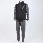 طقم تريننج جاكيت + بنطلون قماش مجكر خريفي ربيعي