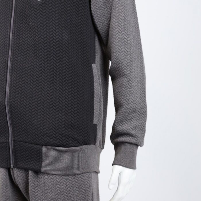 ⁦طقم تريننج جاكيت + بنطلون قماش مجكر خريفي ربيعي⁩ - الصورة ⁦3⁩