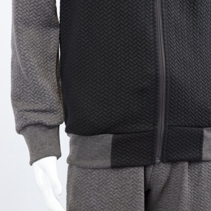 ⁦طقم تريننج جاكيت + بنطلون قماش مجكر خريفي ربيعي⁩ - الصورة ⁦5⁩