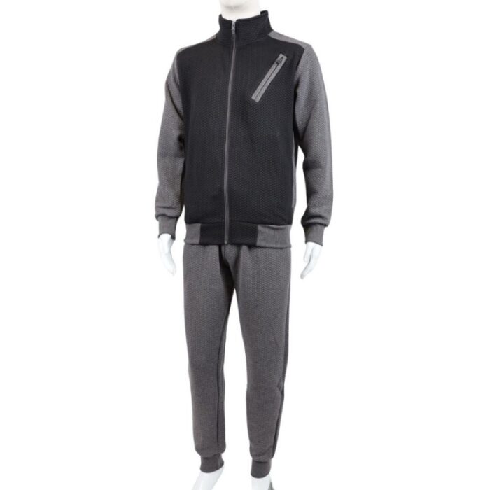 ⁦طقم تريننج جاكيت + بنطلون قماش مجكر خريفي ربيعي⁩ - الصورة ⁦9⁩