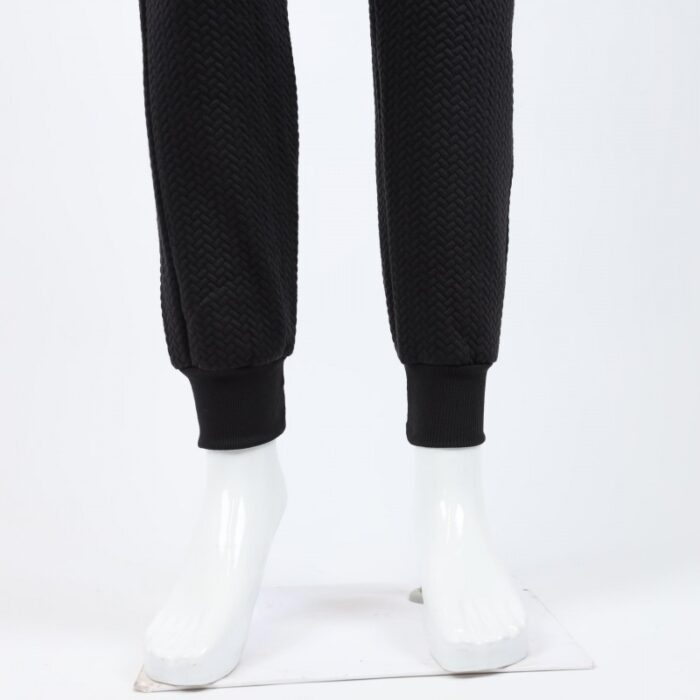 ⁦طقم تريننج جاكيت + بنطلون قماش مجكر خريفي ربيعي⁩ - الصورة ⁦2⁩