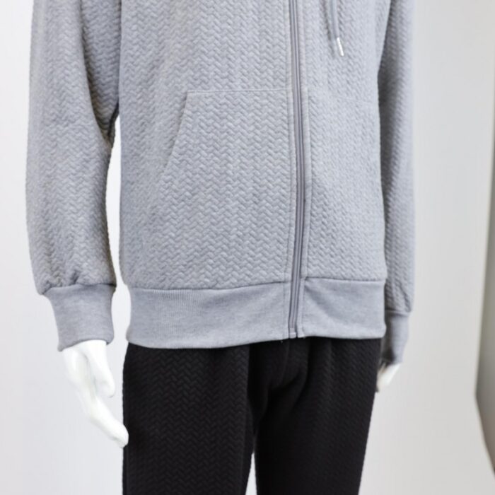 ⁦طقم تريننج جاكيت + بنطلون قماش مجكر خريفي ربيعي⁩ - الصورة ⁦8⁩