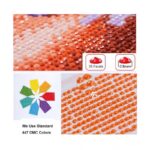 لوحة تزيين الألماس DIY D5 بتصميم ورد مقاس 40 * 30 سم