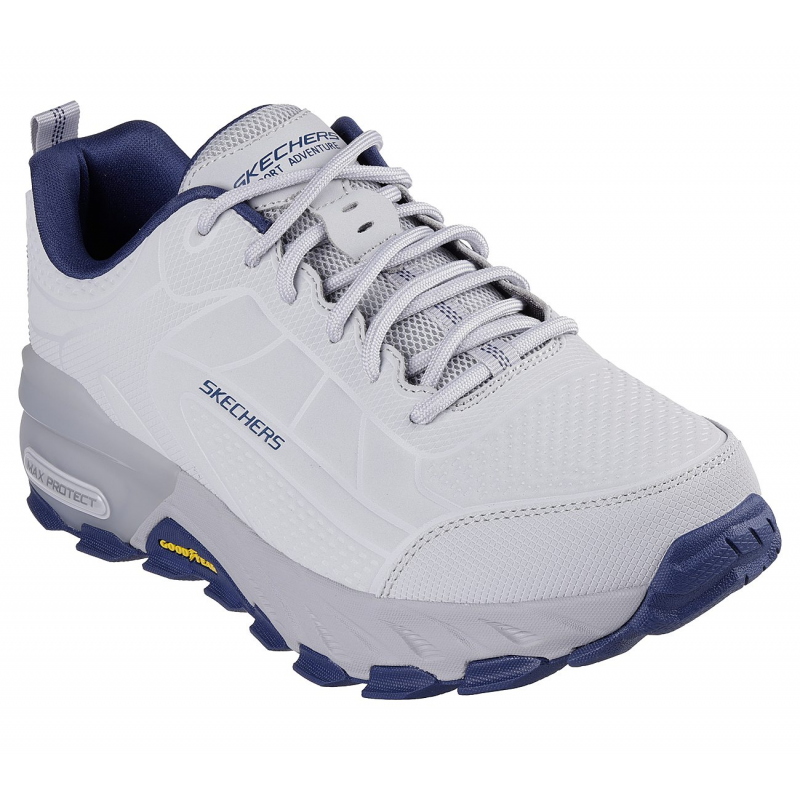 ⁦Skechers Men's Max Protect - Ironguard Shoes -حذاء سكيتشرز ماكس بروتيكت - ايرونجارد للرجال لون رمادي وأزرق⁩ - الصورة ⁦1⁩