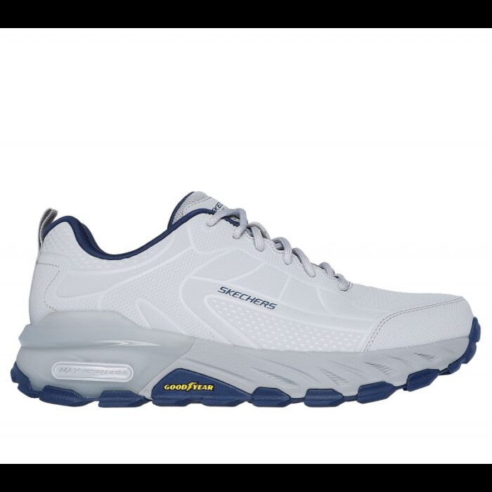 ⁦Skechers Men's Max Protect - Ironguard Shoes -حذاء سكيتشرز ماكس بروتيكت - ايرونجارد للرجال لون رمادي وأزرق⁩ - الصورة ⁦2⁩
