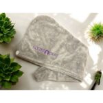 منشفة للشعر مايكروفايبر لون سكني