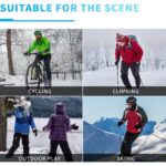 ⁦كفوف فخمة للرجال والنساء حجم XL ضد الماء والخدش مناسبة لشاشات اللمس وقيادة الدراجات- -لون أسود⁩ - الصورة ⁦4⁩