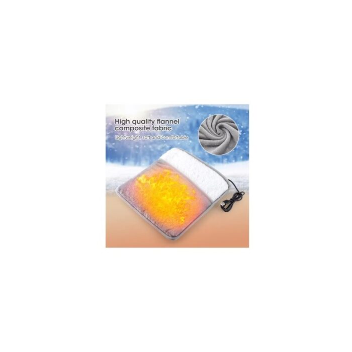 ⁦جهاز تدفئة القدمين من 50 - 60 درجة مئوية مثالي في فصل الشتاء خفيف وناعم ومريح يعمل من خلال سلك USB ذات جودة ممتازة لون سكني غامق⁩ - الصورة ⁦4⁩