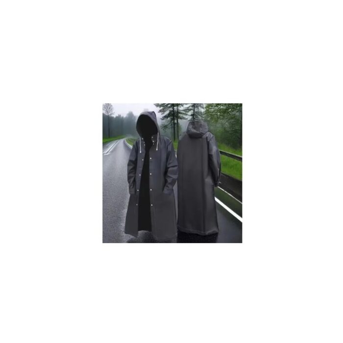 103376897_67dcb77e8b9aa معطف جكيت مطر نايلون للوقاية من المطر والاوساخ مقاوم للماء ومناسب للرجال والنساء خفيف الوزن لون أسود مناسب من وزن 40 -100 كغم وطول من 150 - 190متر - الصورة 1