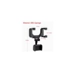 ⁦حامل جوال في السيارة قابل للطي ويتم تثبيته على المرآة الأمامية في السيارة ذات رؤية واضحة⁩ - الصورة ⁦2⁩