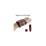 ⁦حزام معصم مغناطيسي للبراغي والمسامير ذات مساحة واسعة لتخزين أدواتك الصغيرة مما يبقيها منظمة وفي متناول اليد⁩ - الصورة ⁦2⁩