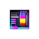 مكبر صوت بلوتوث لاسلكي مع إضاءة LED بقوة 5 واط منفذ شحن USB ومنفذ TF card