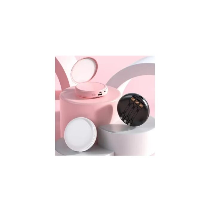 ⁦باور بانك محمول سعة 20000 ميلي أمبير مع مرآة ذات 3 أسلاك مدمجة USB ومايكرو وLightining و Type C حجم وسط⁩ - الصورة ⁦3⁩