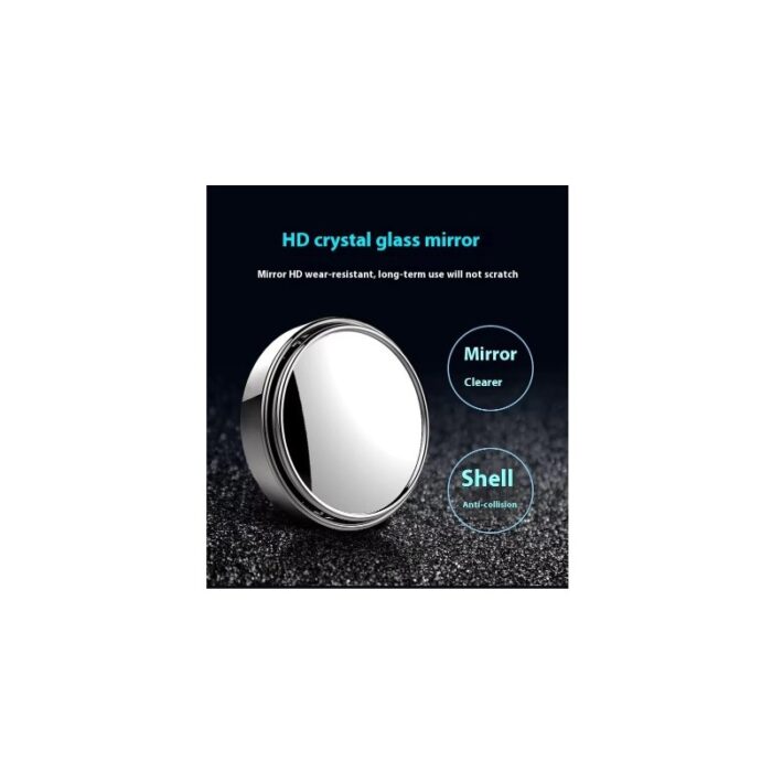 ⁦مرآة رؤية خلفية دائرية صغيرة للسيارة قابلة للدوران 360 درجة عالية الوضوح زاوية واسعة وسطح محدب عدد 2⁩ - الصورة ⁦6⁩