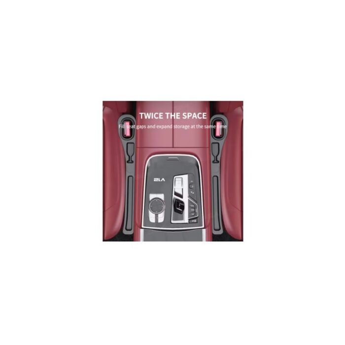 ⁦منظم للفجوات بين مقاعد السيارة عدد 2 لمنع الاشياء من السقوط يناسب السيارات والشاحنات وسيارات الدفع الرباعي⁩ - الصورة ⁦2⁩