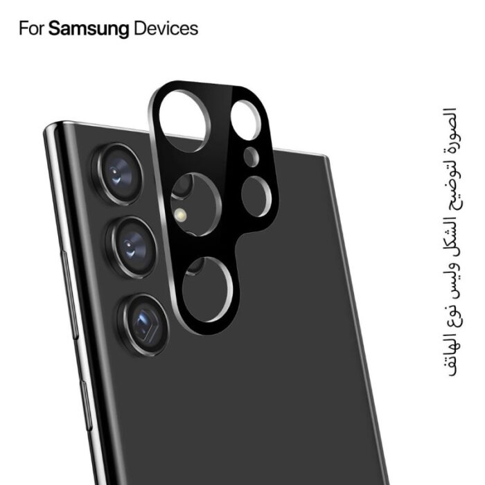 103376965_67dcb820d3522 حماية زجاج لعدسة كاميرا جوال سامسونج ألترا S24 Ultra لون أسود - الصورة 1