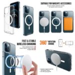 ⁦كفر حماية MagSafe شفافة مقاومة للصدمات مصنوعة من مادة TPU لتحمي جهازك من الخدوش والصدمات مريح للاستخدام⁩ - الصورة ⁦3⁩