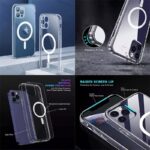 ⁦كفر حماية MagSafe شفافة مقاومة للصدمات مصنوعة من مادة TPU لتحمي جهازك من الخدوش والصدمات مريح للاستخدام⁩ - الصورة ⁦4⁩