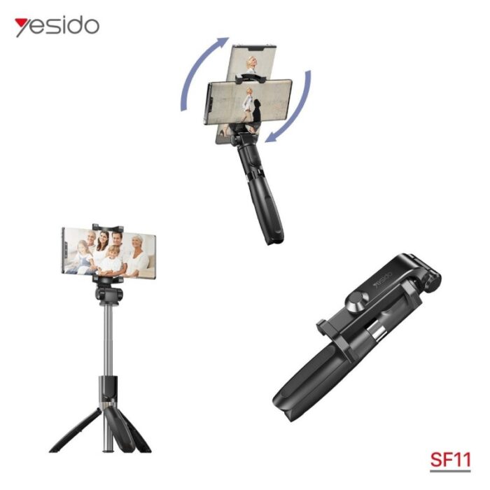 103376969_67dcb8255af69 عصا السيلفي YESIDO SF11 مع جهاز تحكم عن بعد - الصورة 1