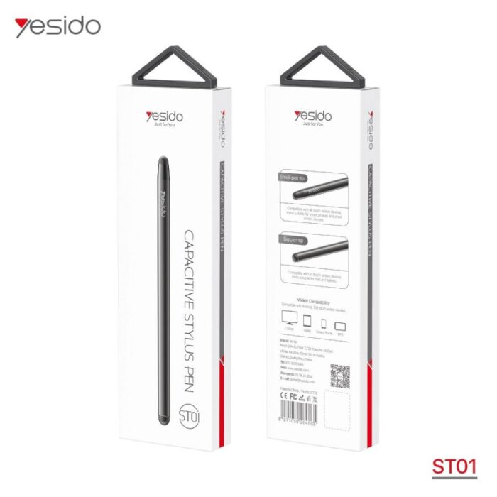 ⁦قلم لمس ST01 من YESIDO براسين عالي الدقة يعمل باللمس⁩ - الصورة ⁦2⁩