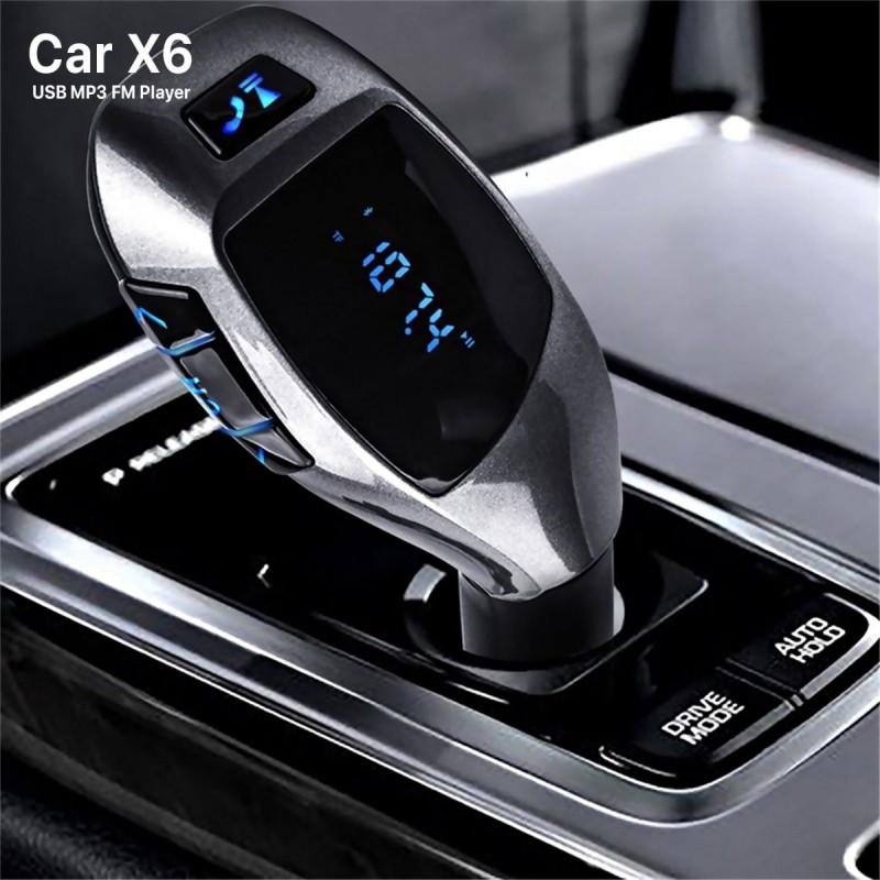 103376976_67dcb8304d883 شاحن سيارة X6 ومشغل MP3 بلوتوث - الصورة 1