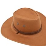⁦قبعة cowboy للرجال لون بني⁩ - الصورة ⁦5⁩