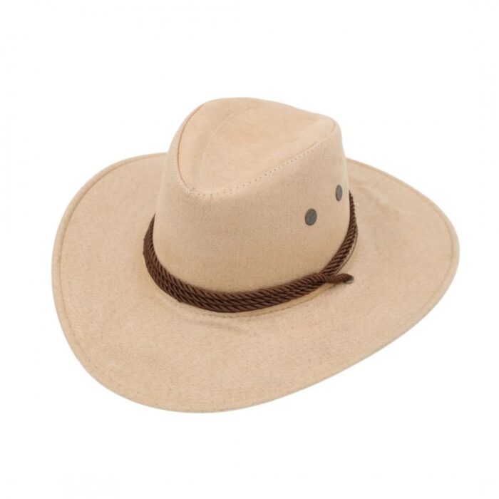 ⁦قبعة cowboy للرجال لون بيج⁩ - الصورة ⁦3⁩